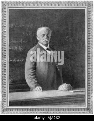 Hermann von Helmholtz (1821-1894), il fisico tedesco e fisiologo, 1894. Artista: sconosciuto Foto Stock