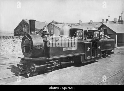 Ffestiniog Railway locomotiva a vapore n. 8 "James Spooner', 1872. Artista: sconosciuto Foto Stock