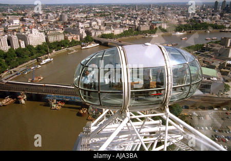 London eye pod Westminster London Regno Unito 2003 Foto Stock