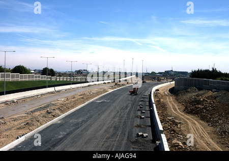 Costruzione autostrada www osheaphotography com Foto Stock