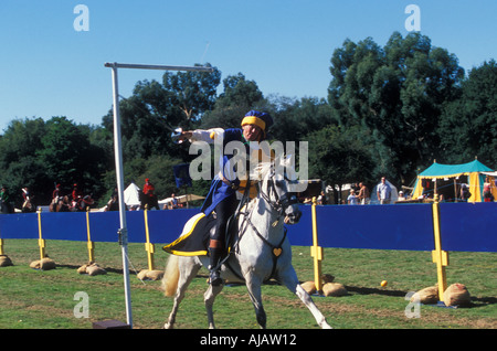 Competenze al caso di armi tra cui arance a Lancing Foto Stock