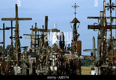 Collina delle Croci, Siauliai, Lituania Foto Stock