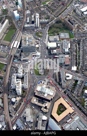 Vista aerea sud di Elephant e Castle London SE1 SE11 Inghilterra REGNO UNITO Foto Stock