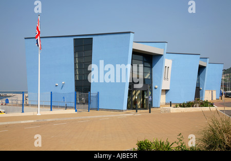 Il Weymouth Portland Academy di vela sul porto di Portland luogo per il 2012 Vela olimpica eventi Foto Stock