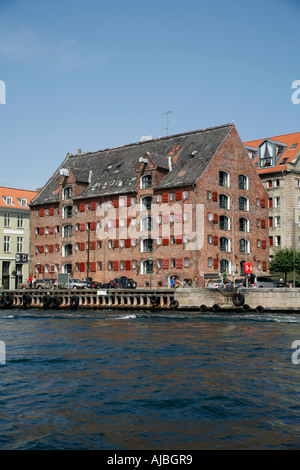 Nyhavn 71 Hotel, sul Nyhavn, Copenhagen, Danimarca Foto Stock