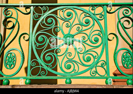Il verde di elementi in ferro battuto di Charleston, Carolina del Sud Foto Stock
