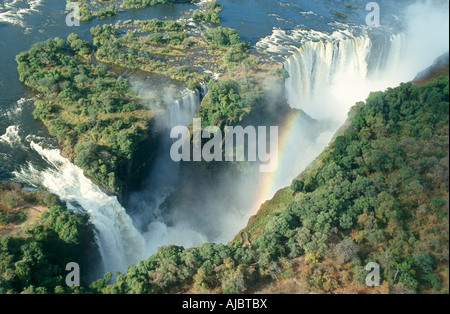 Devil's cataratta e principali cadute - Vista aerea Foto Stock