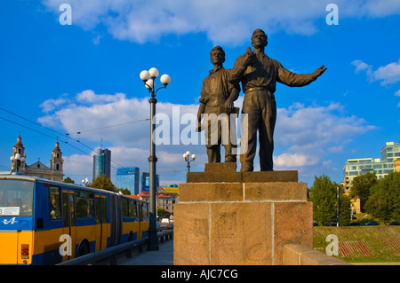 Realista socialista scultura centrale di Vilnius Lituania UE Foto Stock