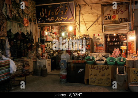 Bazaar di sera, Iran, Kashan Foto Stock