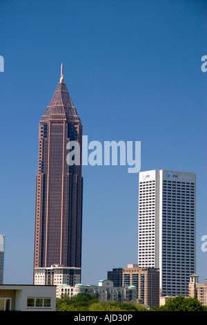 La Bank of America Plaza in Midtown Atlanta in Georgia Foto Stock