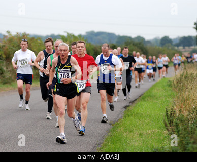 Guide di scorrimento a Kenilworth mezza maratona, England, Regno Unito Foto Stock