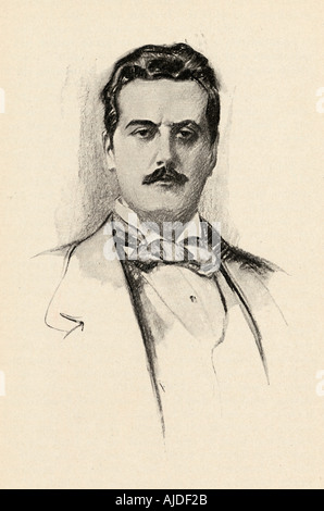 Giacomo Antonio Domenico Michele Secondo Maria Puccini, aka Giacomo Puccini, 1858 -1924. Compositore italiano. Foto Stock