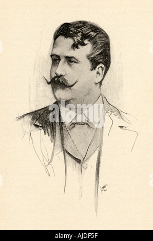 Ruggero o Ruggiero Leoncavallo, 1857 - 1919. Opera italiana compositore e librettista. Foto Stock