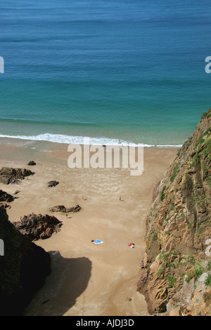 Regno Unito Isole del Canale Jersey Plemont Bay Foto Stock