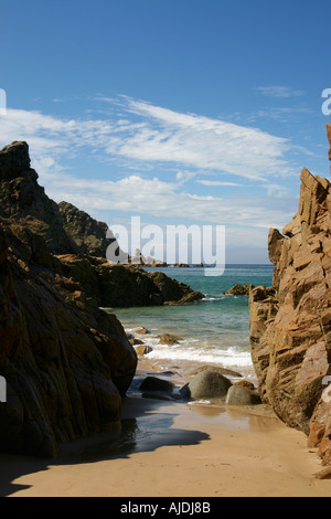 Regno Unito Isole del Canale Jersey Plemont Bay Foto Stock