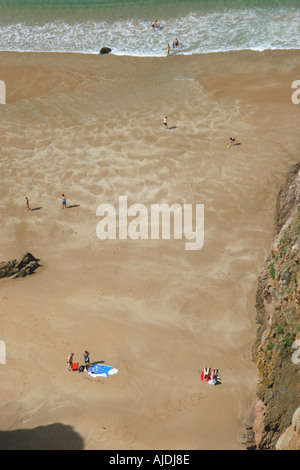 Regno Unito Isole del Canale Jersey Plemont Bay Foto Stock