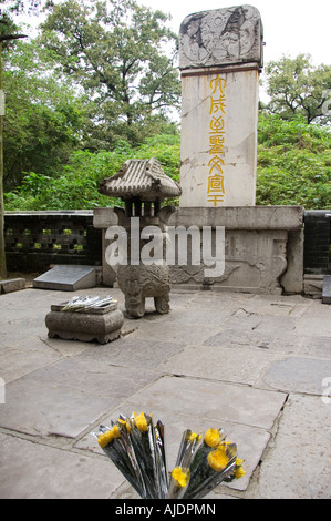 La tomba di Confucio Unesco World Heritage Site Qufu Città Provincia di Shandong Cina Foto Stock