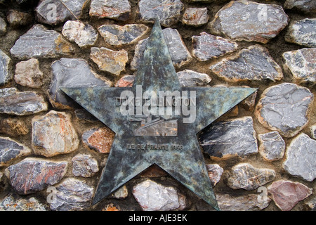 Stella di ottone, commemorando, Edward Kennedy, Duke Ellington, compositore americano, Pianista, orchestra jazz dal 1923, nato a Washington, con sede a New York Foto Stock