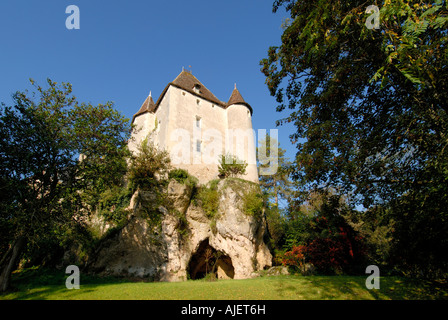Chateau de Jutreau, Vicq sur Gartempe, Vienne, in Francia. Foto Stock