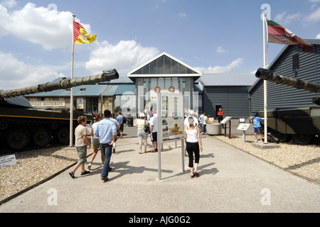 L'ingresso al Bovington tank Museum Dorset Foto Stock