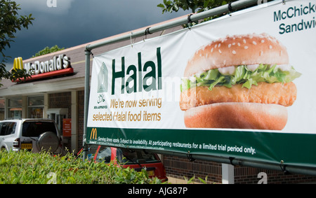 Halal McDonald in Southall,Londra, Inghilterra Foto Stock