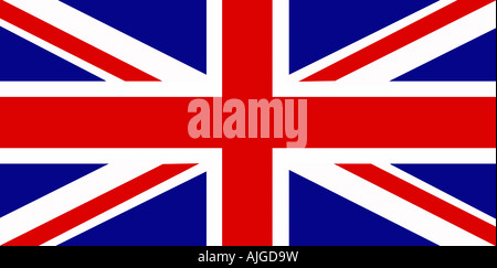 Union Jack flag illustrazione. Bandiera nazionale del Regno Unito Foto Stock