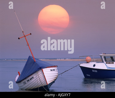 GB - NORTHUMBERLAND: barche da pesca a Alnmouth Harbour Foto Stock