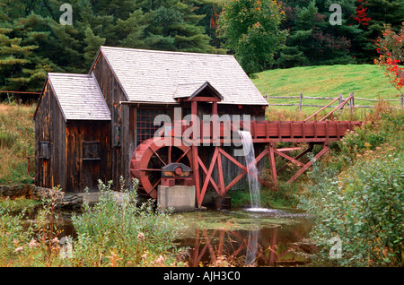 Il mulino ad acqua a Guildhall Vermont Foto Stock