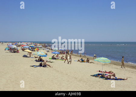 Spagna Costa de la Luz Isla Canela beach Foto Stock