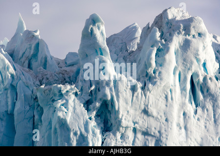 Monaco Glacier sulle Isole Svalbard Spitsbergen in alta Arctic Foto Stock