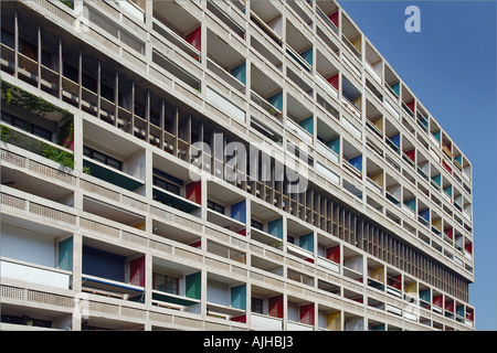 Le Corbusiers Unite d'abitazione, Marsiglia. Foto Stock