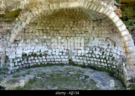 Alveare di forno da coke come residuo della miniera di carbone era a Brunnter miniera di carbone di Isola del Sud della Nuova Zelanda Foto Stock