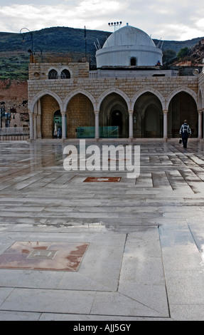 Israele Galilea superiore le corna di Hittin nebi shu bei ietro s tomba il principale luogo di pellegrinaggio per i drusi religione Foto Stock