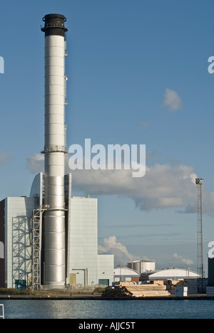 Shoreham Power station Docks paesaggio Foto Stock