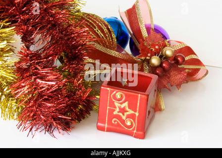 Le celebrazioni del Natale xmas "Nuovo Anno' decorazioni Foto Stock