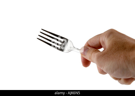 In prossimità di un lato con una forcella Foto Stock