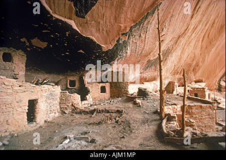 Anasazi Indian cave abitazioni a Keet Seel in Northern Arizona Foto Stock