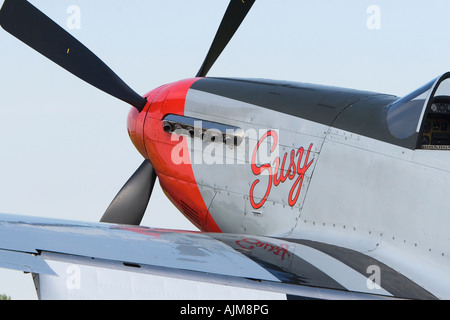 P 51 Mustang G MSTG Suzy Breighton Giugno 2007 Foto Stock