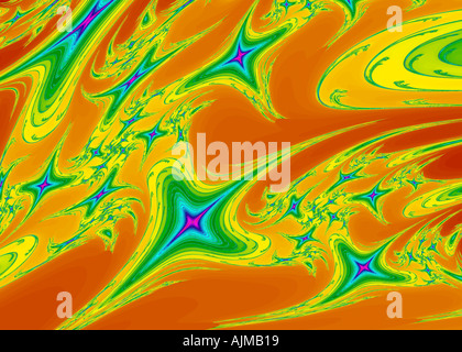 Rappresentazione della matematica complessa iterazione Foto Stock