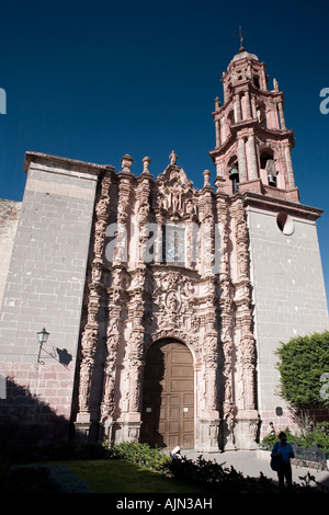 La chiesa barocca Capilla de la Tercera Orden San Miguel De Allende Messico Foto Stock