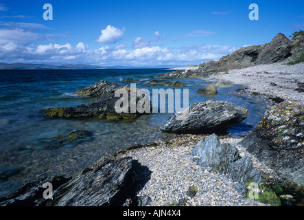 Rubha Airigh Bheirg vicino Catacol Isle of Arran Scotland Regno Unito Foto Stock