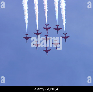 Le frecce rosse Foto Stock