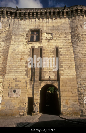 Gateway, città di Loches, Loches, Regione centrale, Francia, Europa Foto Stock