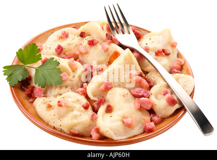 POLISH PIEROGI RUSKIE TAGLIARE Foto Stock