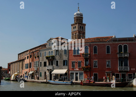 La Fondamenta Vetrai Murano Venezia Italia Foto Stock