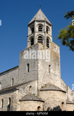 San Michel chiesa de la Garde-Adhemar Drome Rodano Alpi Francia Foto Stock