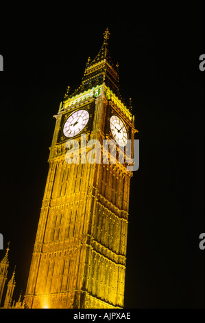 GB di Londra Big Ben Case del Parlamento al tramonto Foto Stock