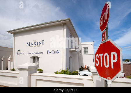 Sud Africa western cape Hermanus il ristorante Marina Foto Stock
