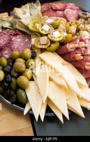 Antipasta servita Foto Stock