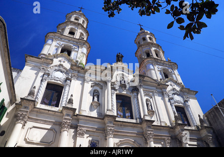 "San Pedro telmo" Chiesa facciata. San Telmo, ,Buenos Aires, Argentina Foto Stock